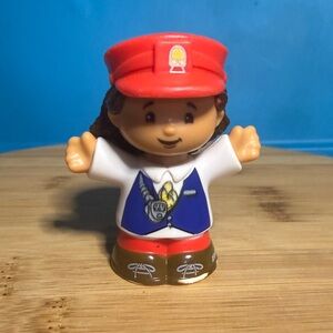 Fisher-Price Little People Figure - Red Hat, Blue Vest, Brown Shoes